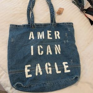 American Eagle Denim Tote Bag